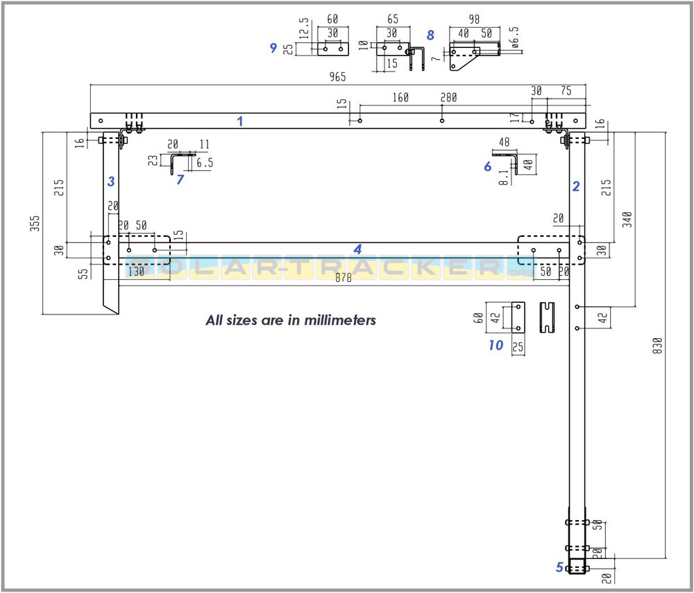  Interaxis design drilling construction solar tracker